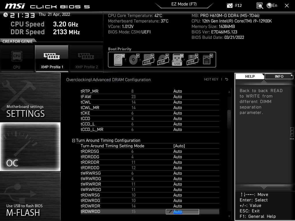 MSI Pro H610M-G DDR4