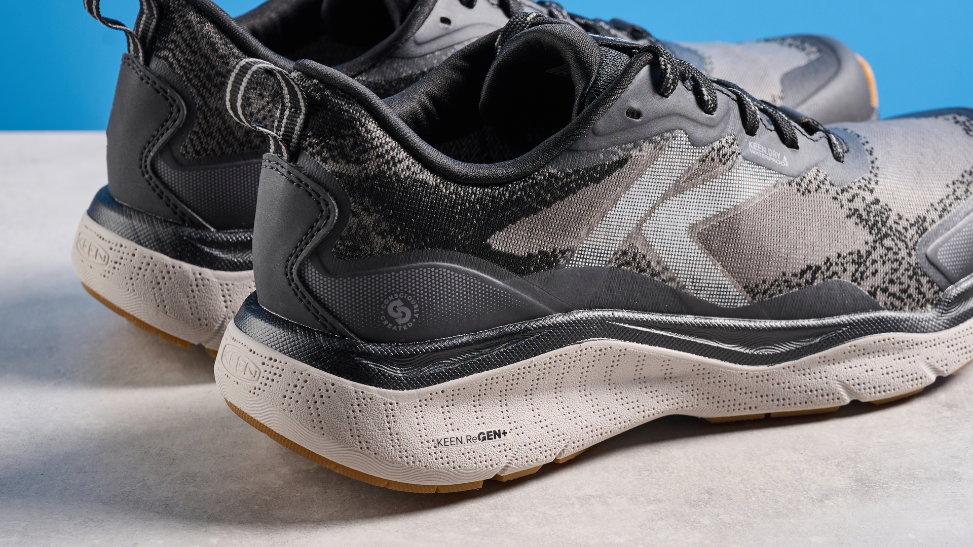 Keen Leiki hiking shoes in slate gray colorway