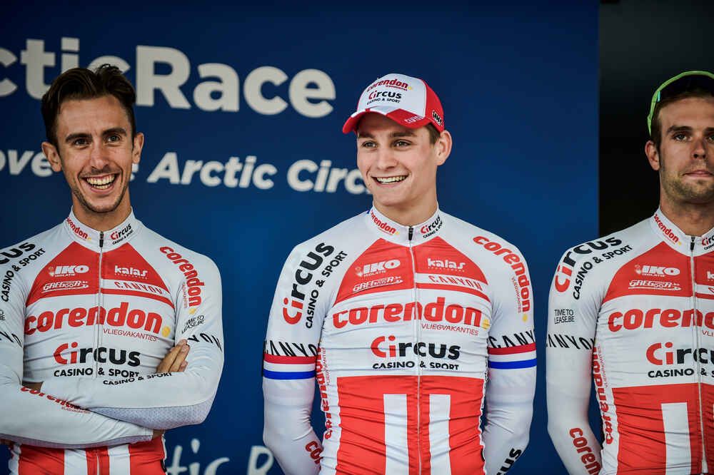 Mathieu van der Poel (Corendon-Circus) before the stage