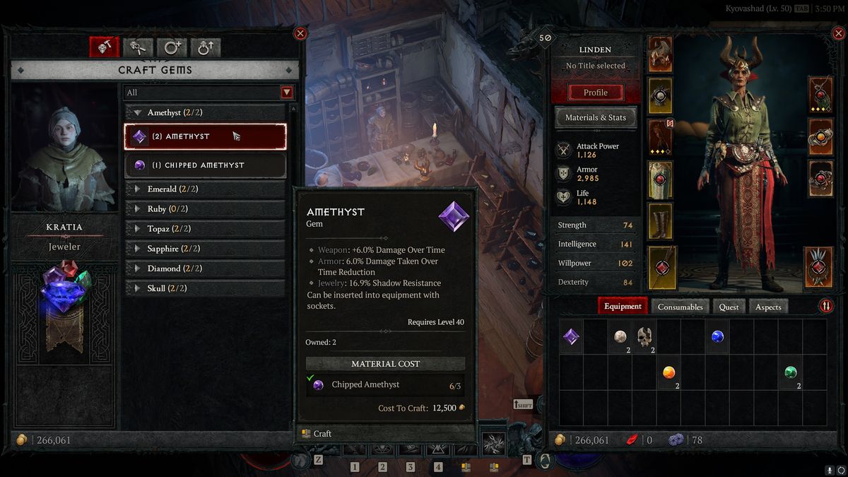 Diablo 4 gems will be moved out of the inventory | PC Gamer