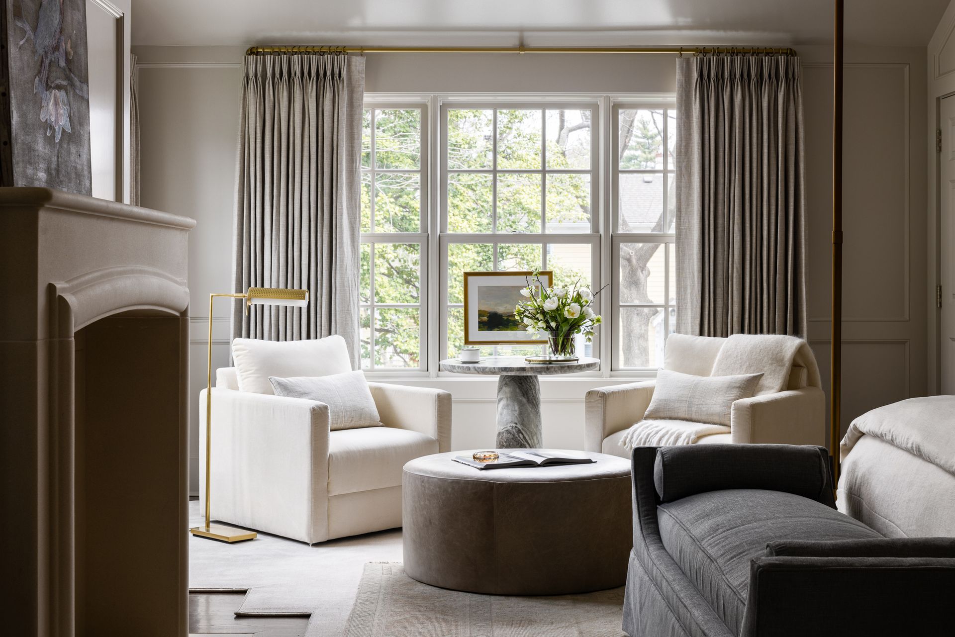 A neutral living room