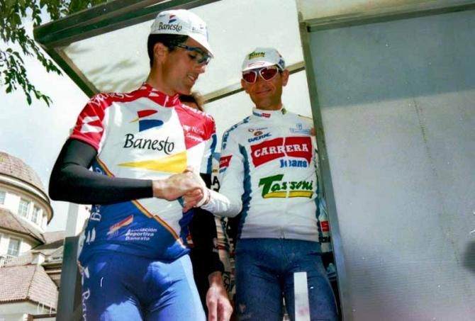 Indurain and Pantani went head to head in the 1994 Giro d'Italia