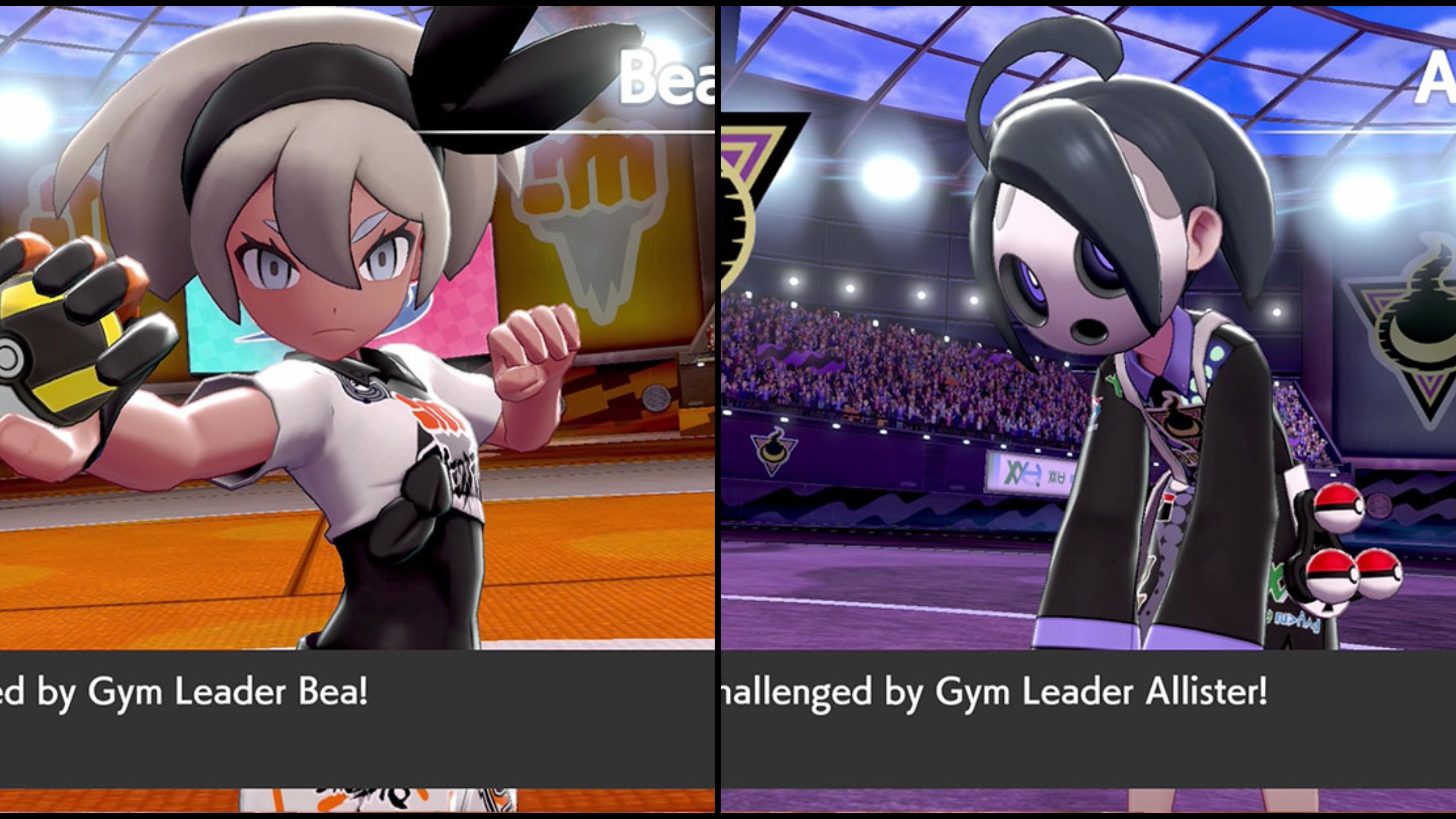 Pokémon Sword or Shield: Gym Leaders Bea and Allister