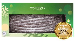 Waitrose PlantLiving Dark Chocolate Yule Log