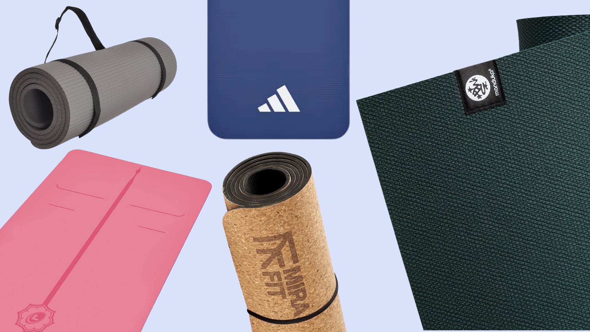 A selection of the best yoga mats on Amazon from Liforme, Manduka, Adidas, Mirafit and BalanceFrom