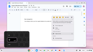 Quick Insert feature for Chromebook Plus