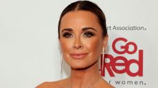Kyle Richards attends The American Heart Association's Go Red for Women Red Dress Collection Concert 2023 on February 01, 2023 in New York City. 
