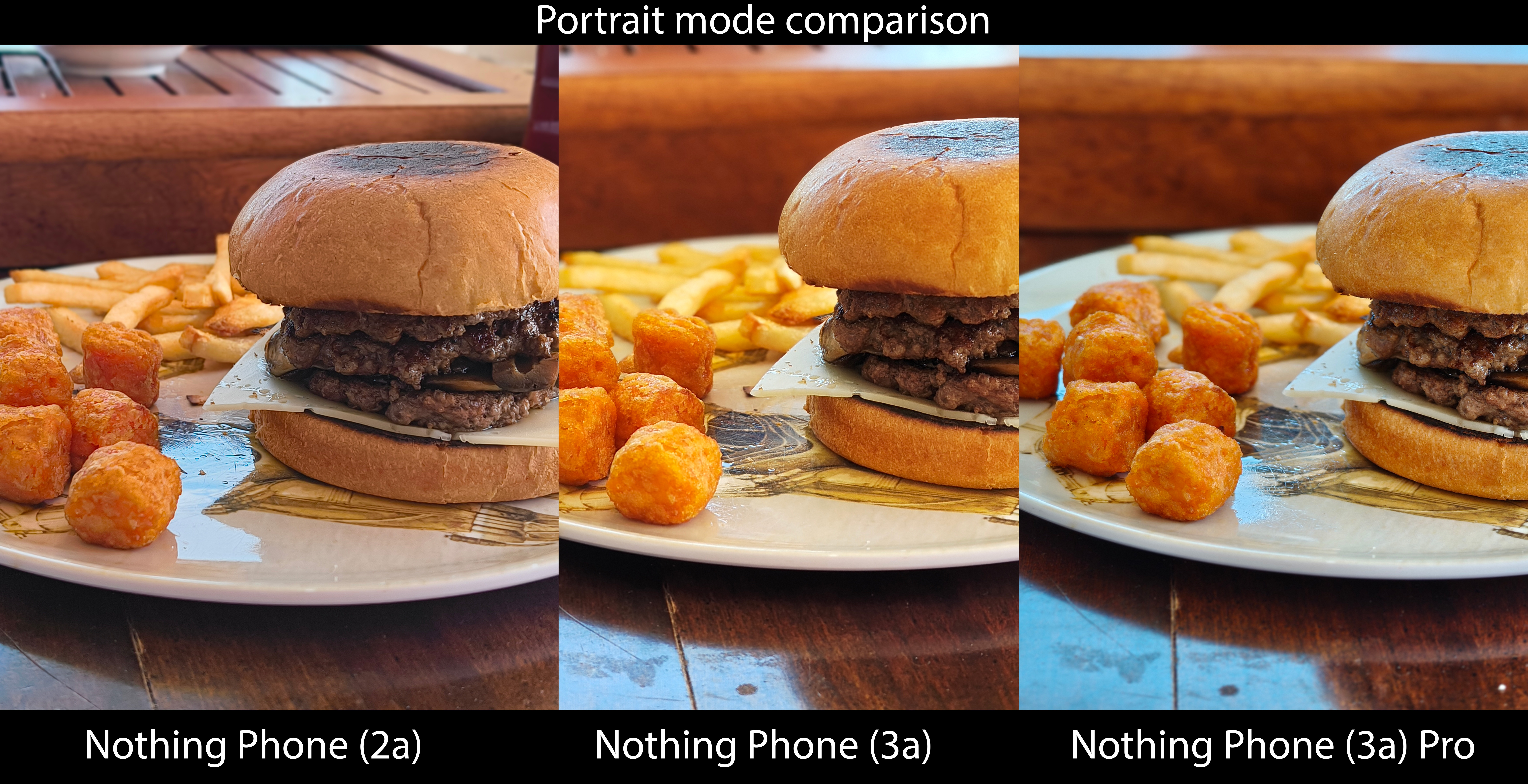 Comparing camera quality between the Nothing Phone 2a, Phone 3a, and Phone 3a Pro