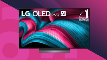 LG C5 on magenta background