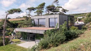 contemporary eco friendly self build with flat roof