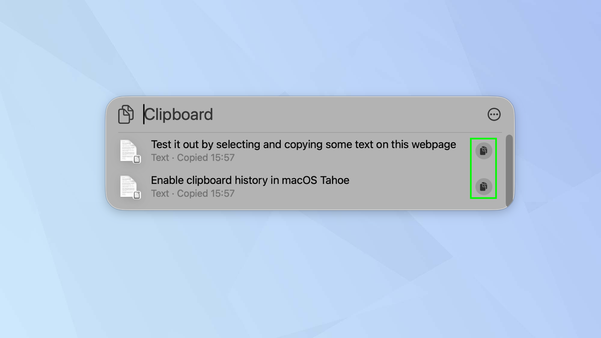 How to enable clipboard history in macOS Tahoe