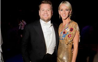 James Corden and Julia Carey