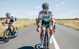 Peter Sagan rides the new Specialized Creo e-bike