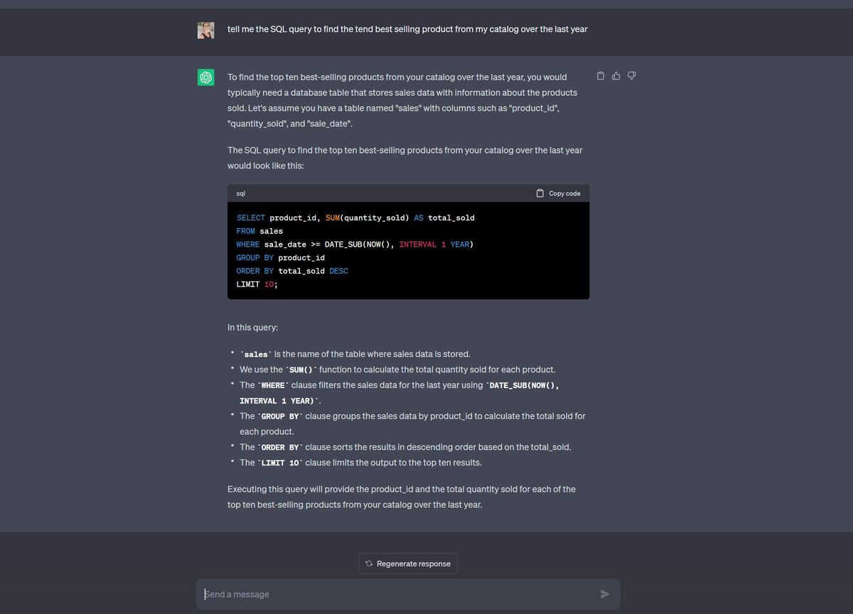 How to use ChatGPT for coding | TechRadar image.