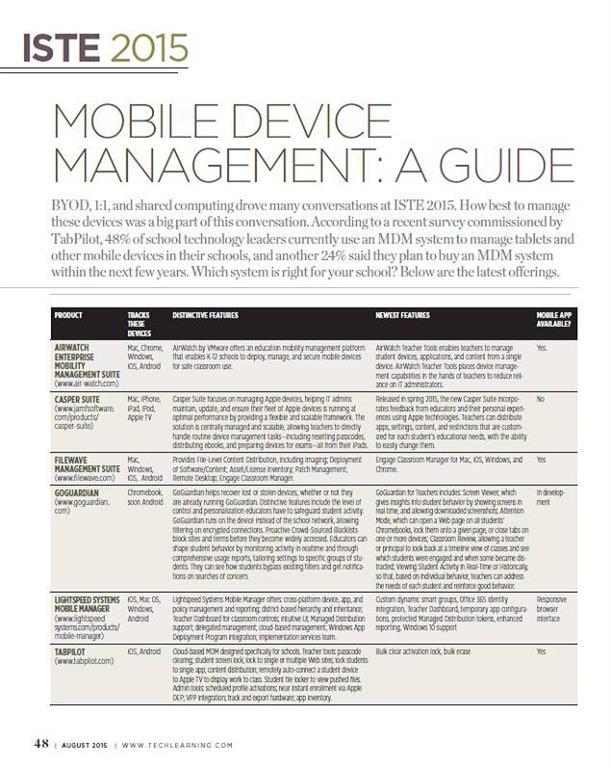 Mobile Device Management: A Guide