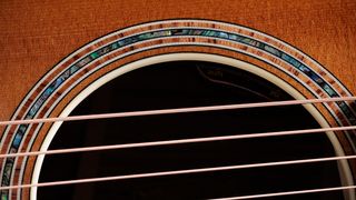 A photo of Taylor’s Gold Label 814e SB Super Auditorium in sunburst finish