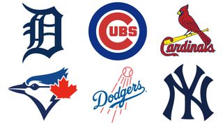 Selection of MLB logos