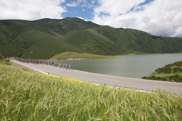Spectacular scenery at the Tour of Azarbaijan.
