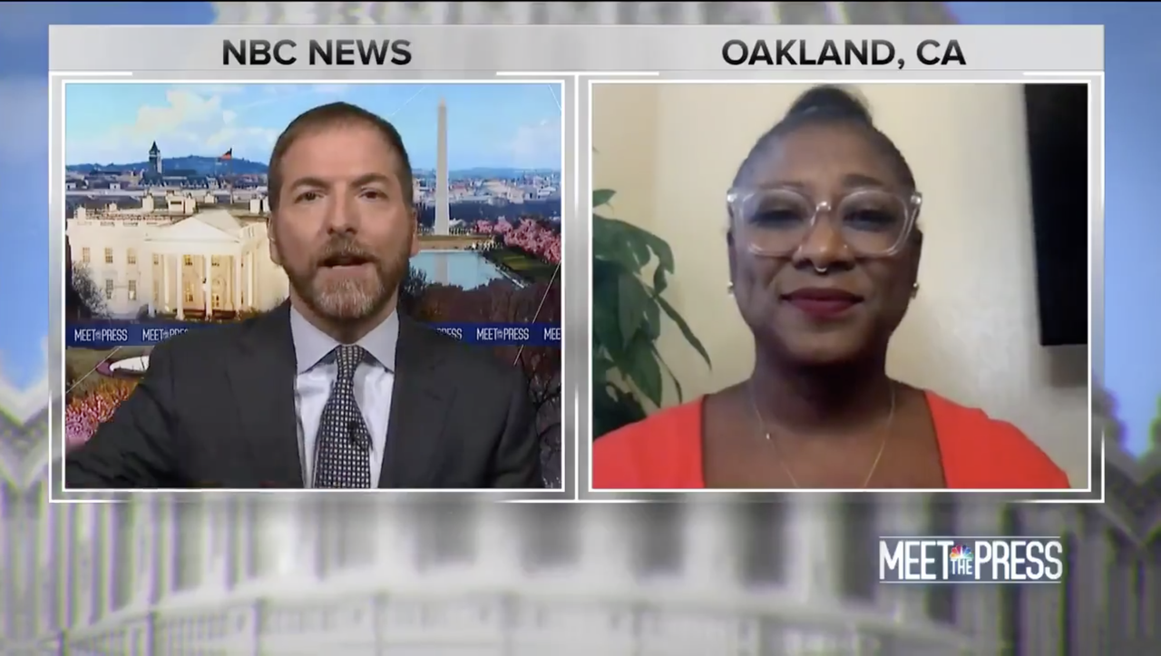 Chuck Todd and Alicia Garza.