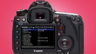 A Canon camera running the Magic Lantern software