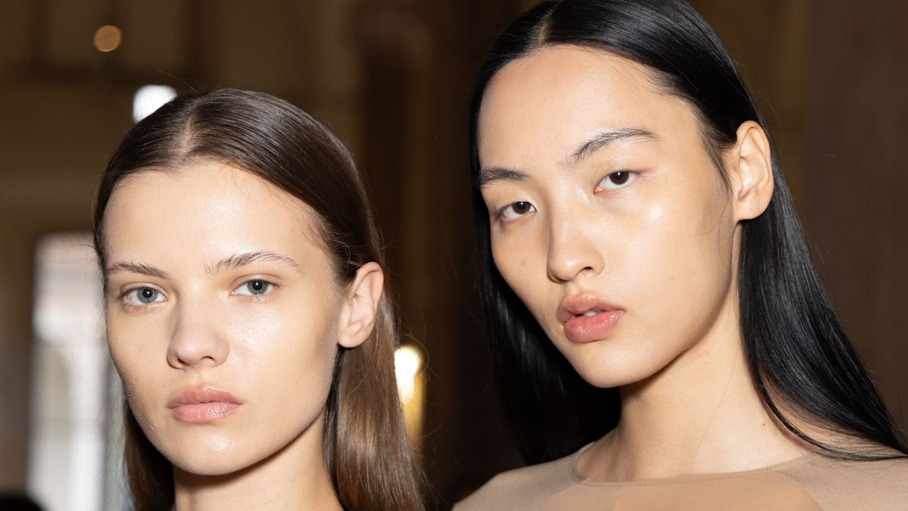 two models with beautiful clear and glowy skin look at the camera - best night cream