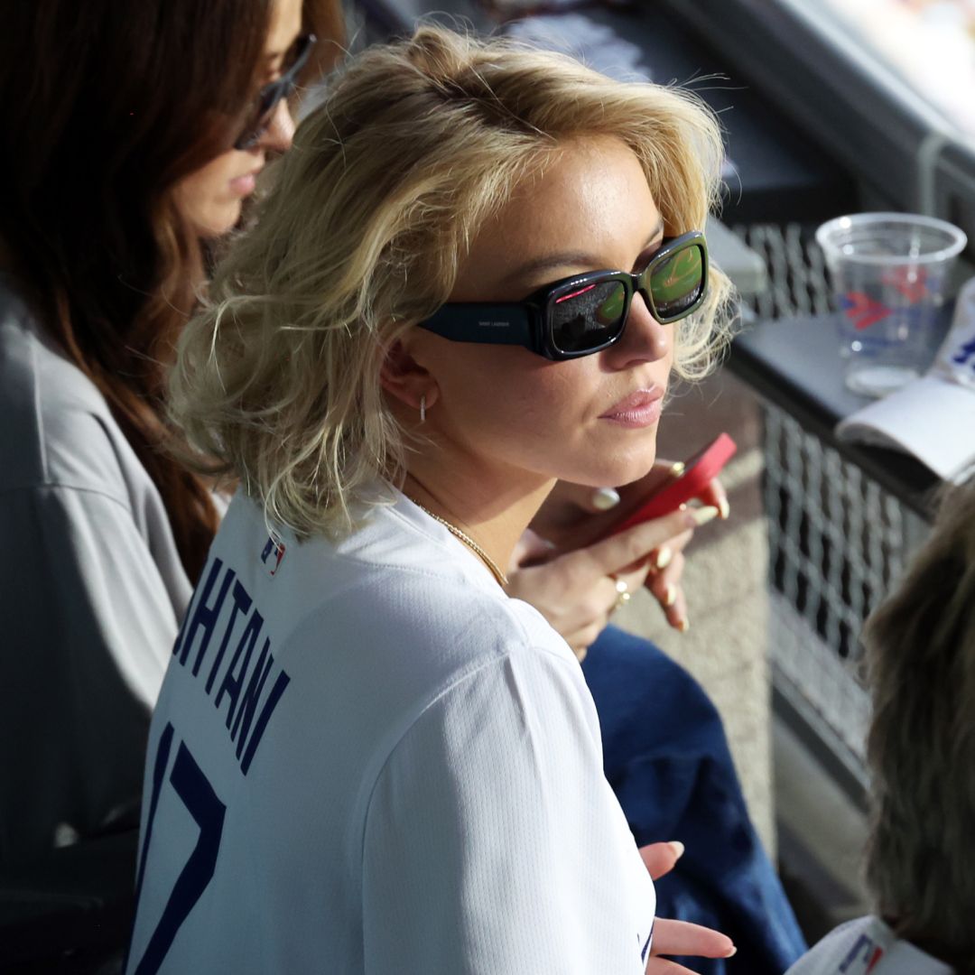 Sydney Sweeney attended the World Series Dodgers baseball came in chic denim shorts and cowboy boots