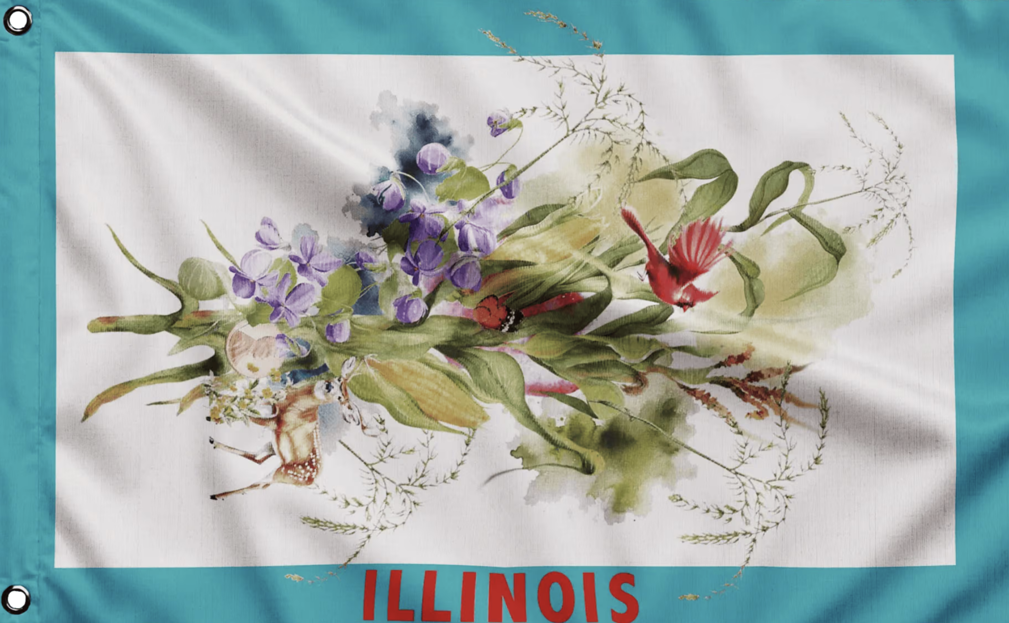 Cynthia Rowley's Illinois flag