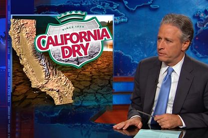 The Daily Show pokes California by wasting a ton of water