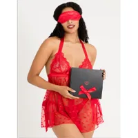 Lovehoney Red Lace Babydoll Gift Set