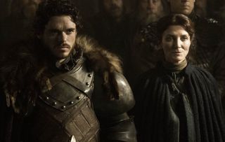 The doomed son and mum in Game Of Thrones...Richard and Michelle Fairley