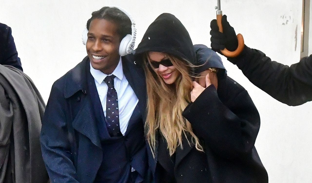 Rihanna and A$AP Rocky in Venice, Italy February 2024