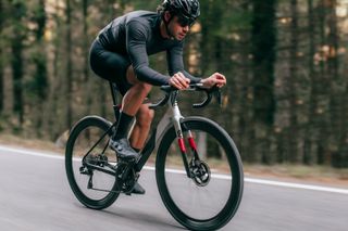 Basso SV bike is shown up against coloured background