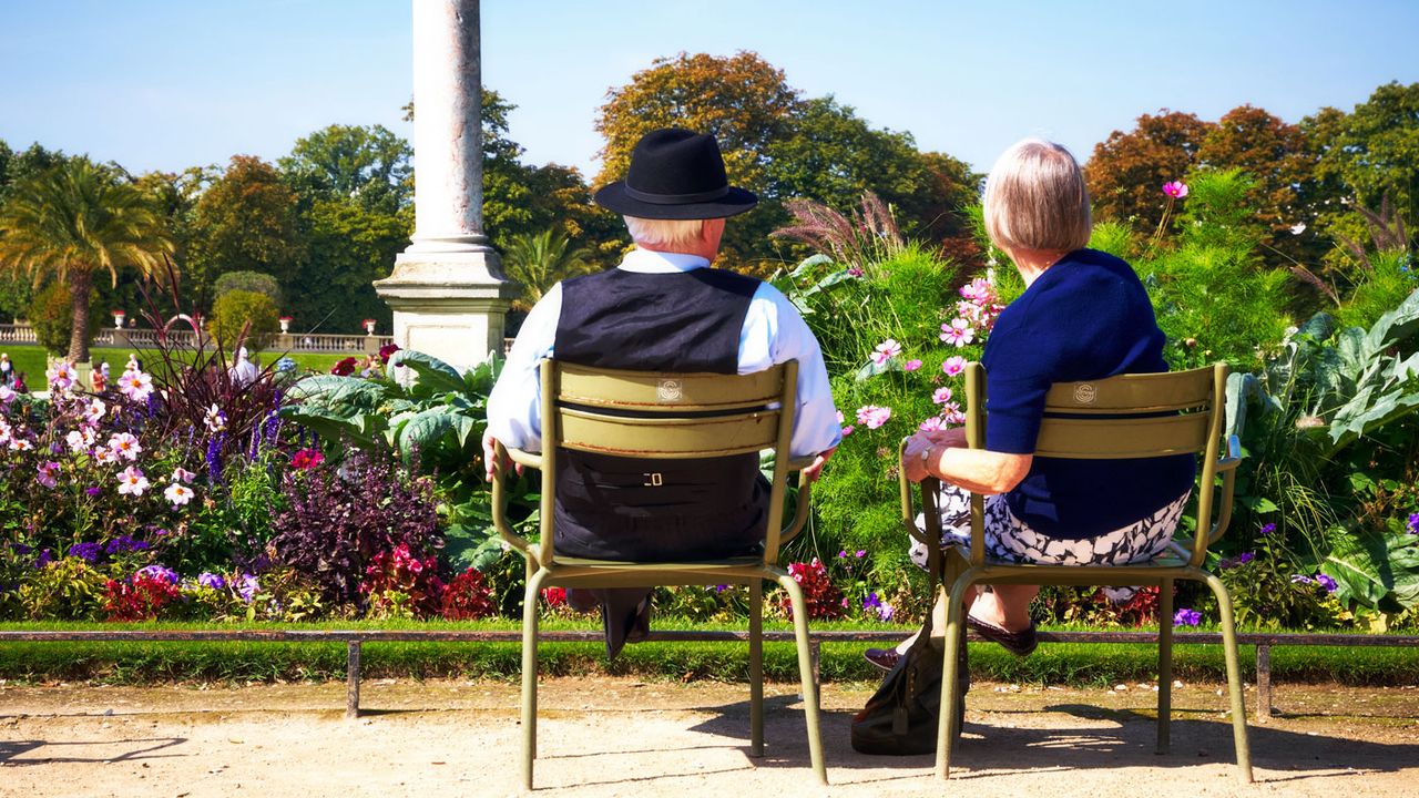 An elderly couple