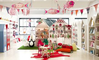 The vibrant children's section on the ground floor