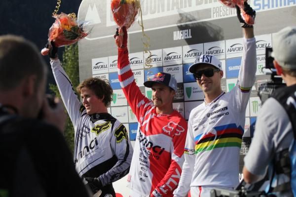 Greg Minnaar (Santa Cruz Syndicate) was on the World Cup podium in Hafjell Norway