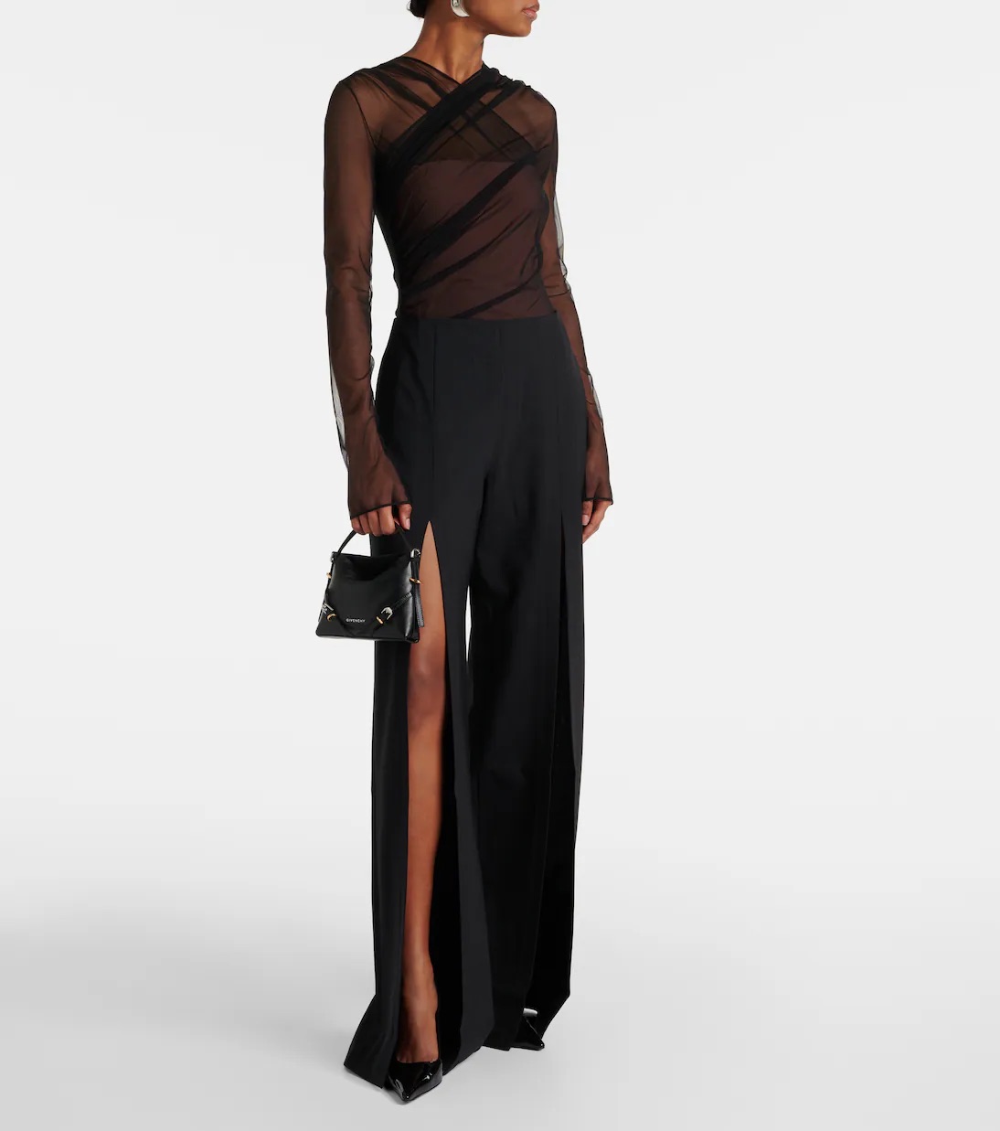 Nensi Dojaka, Renee draped tulle bodysuit