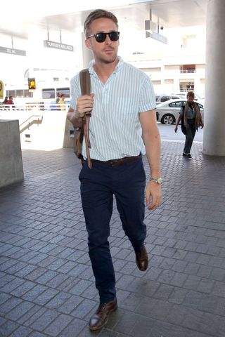 Ryan Gosling On His Way To Cannes 2014
