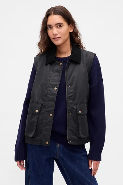 Gap, Waxed Canvas Barn Vest