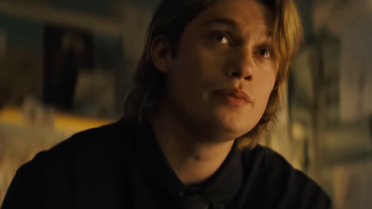 Nicholas Galitzine looking sad in Masters of the Universe.