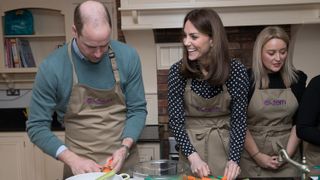 Prince William and the Princess of Wales prepare soup as they visit Savannah House, a residential facility run by charity Extern, in County Meath