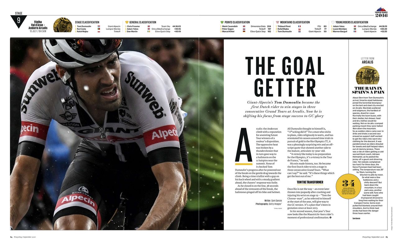 Tom Dumoulin in the latest issue of Procycling