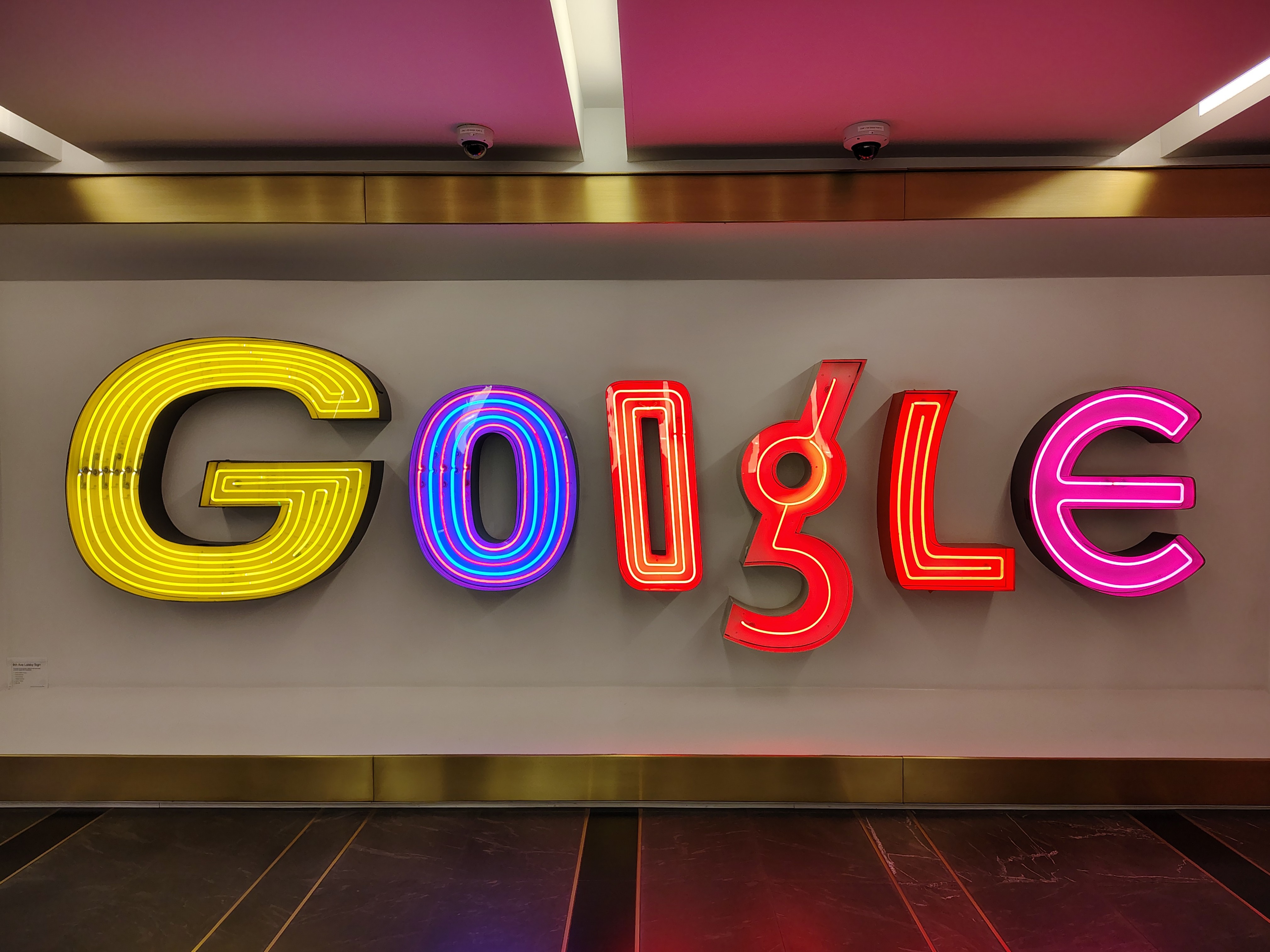 Colorful Google sign