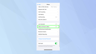 how to block No Caller ID on iPhone