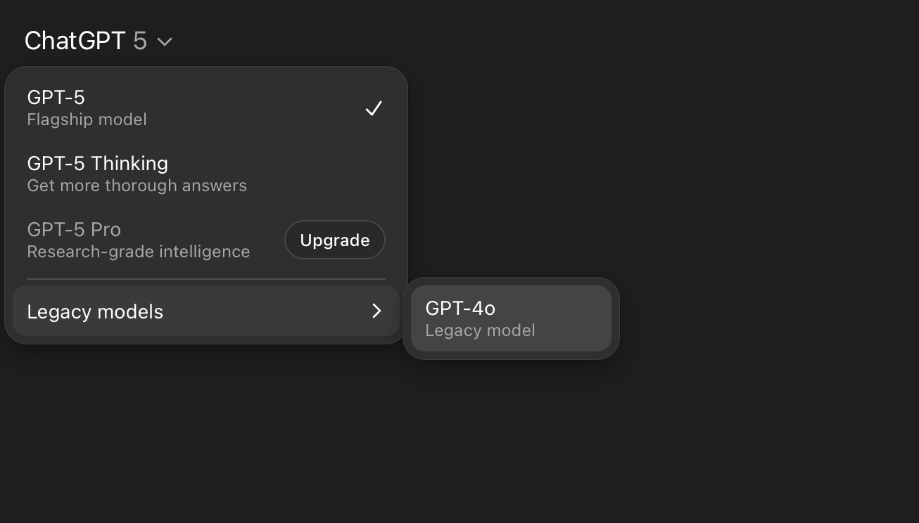 ChatGPT 4o on Plus account