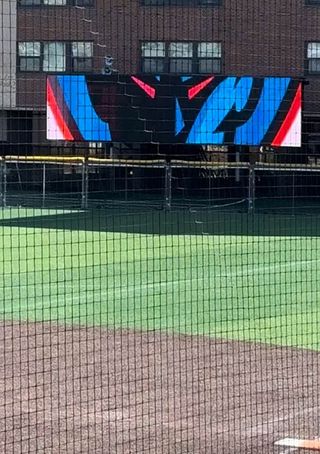 Daktronics scoreboard at DePaul.