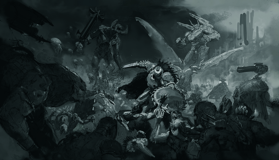 Doom the Dark Ages cover art tutorial