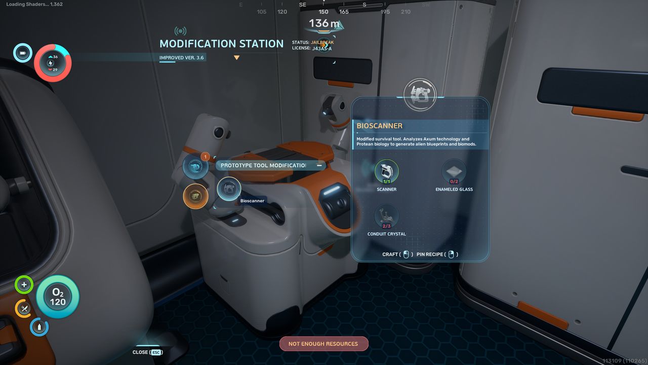 Subnautica 2 Bioscanner: The Bioscanner upgrade in the Modification Station.