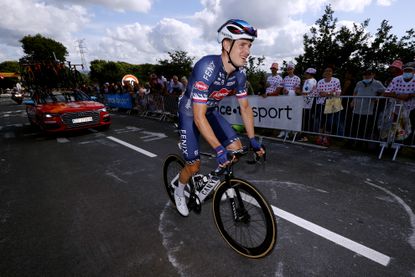 Petr Vakoč riding the Tour de France 2021