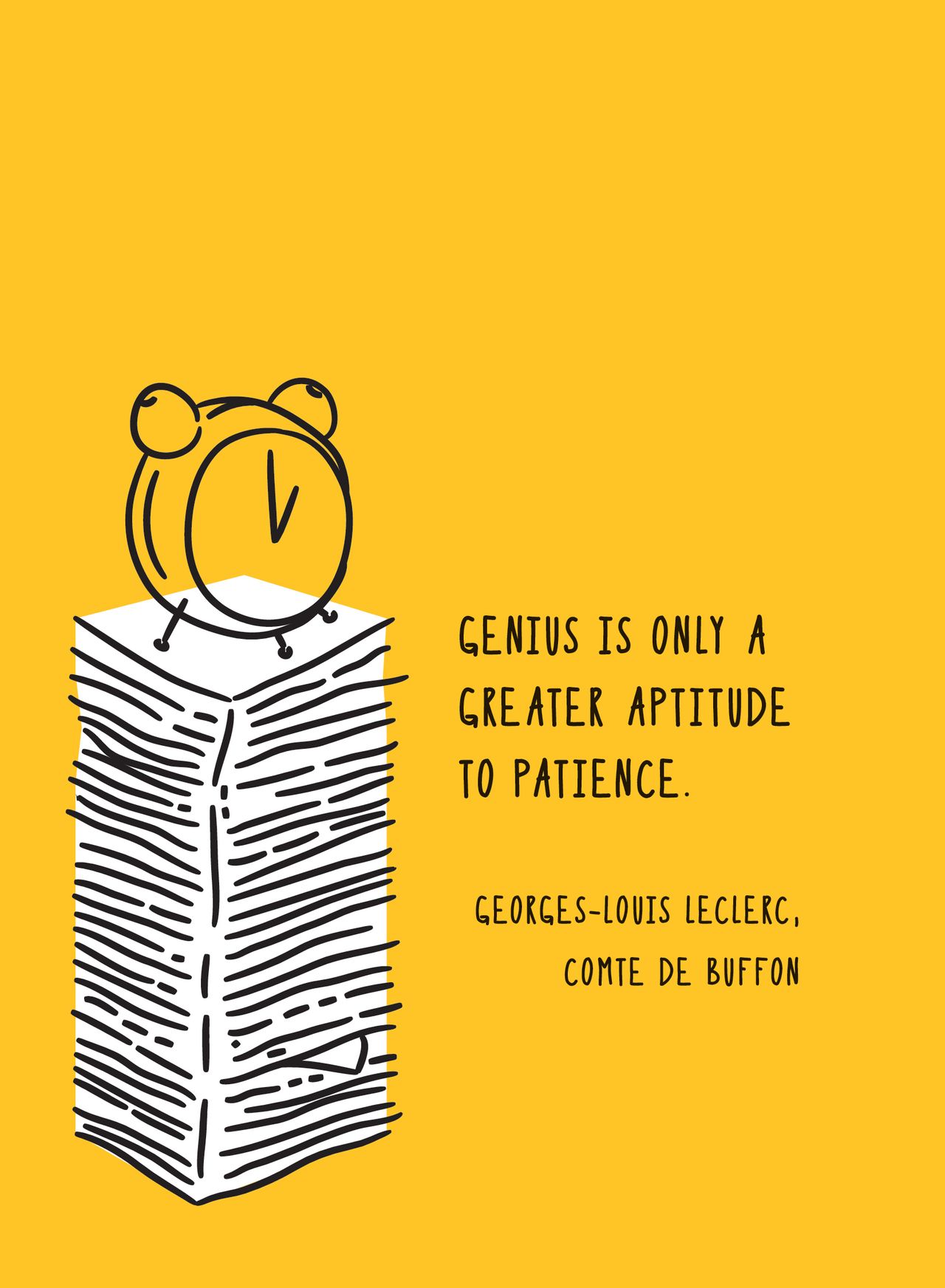 You can't rush a genius