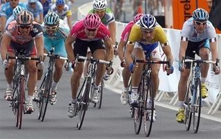 A sprint finish at the 2007 Tour of Qatar